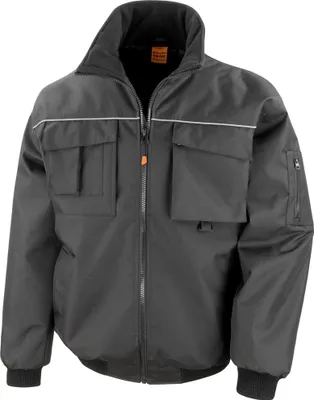 Produktbild von Result Herren Workguard Pilotenjacke / Arbeitsjacke BC2794 (Medium) (Schwarz)