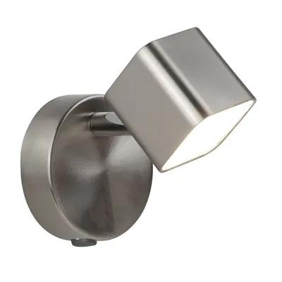 Immagine prodotto di Applique LED, argento, faretto mobile, H 12 cm