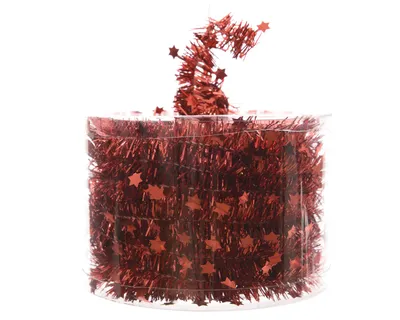 Produktbild von Girlande Sternengirlande Weihnachten Baumschmuck Tischdeko rot 7 m