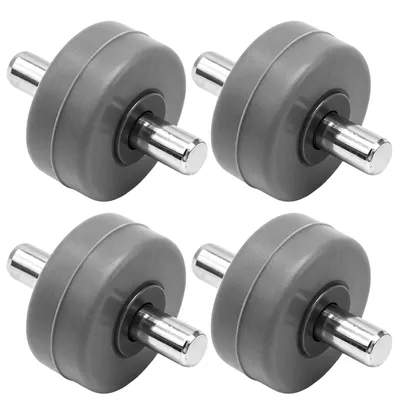 4 Ersatz-Vorderräder für Staubsauger, 18 mm Achse