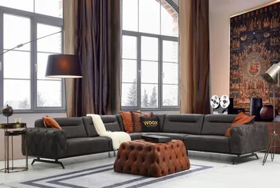 Produktbild von Eckgarnitur Stoffsofa Ecksofa L form Couch Grau Sofa Polstersofa Möbel