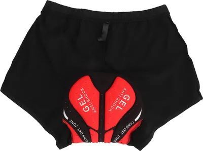 Productafbeelding van Famanu fietsshorts met 3D siliconen padding, voor heren en dames - zwart