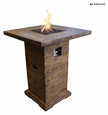 Produktbild von Elementi Gasfeuerstelle "Rova Bar" in Holz-Optik