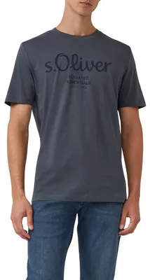 Produktbild von s.Oliver Baumwoll-T-Shirt mit Logo-Print