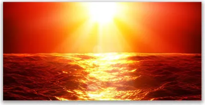Produktbild von Tulup Leinwand-Bilder 140x70 Wandbild Canvas Kunstdruck Sonne Meer Landschaft
