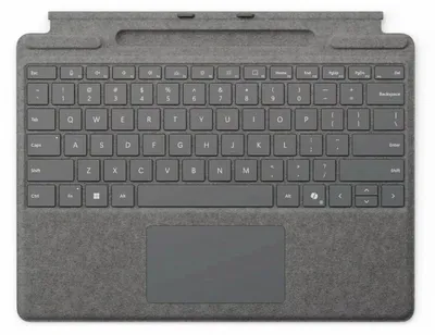 Immagine prodotto di Microsoft Surface Pro KB con PenStor, QWERTY, Touchpad, Microsoft, Surface Pro 11 Surface Pro 10 Surface Pro 9 Surface Pro 8, Platinová, Alkantara