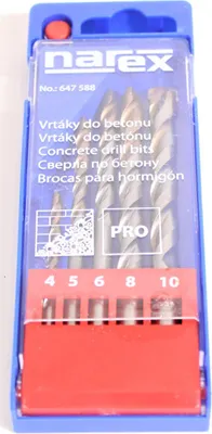 Immagine prodotto di Set di punte per calcestruzzo NAREX Set di punte per calcestruzzo da 5 pezzi 4-10 mm