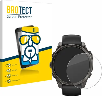 Produktbild von BROTECT Schutzglas für Garmin Fenix 8 / 8 Pro AMOLED (47 mm) Schutzfolie Panzer Folie Glas Display Schutz klar