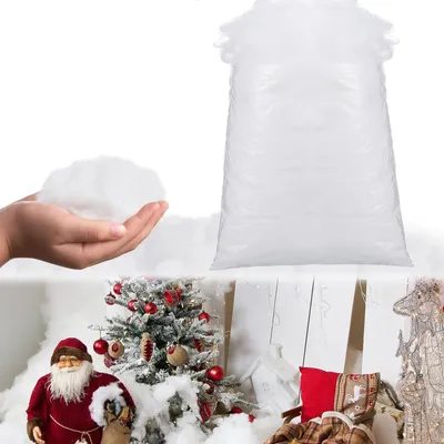 Kunstschnee flauschig 200 g für Weihnachtsdeko