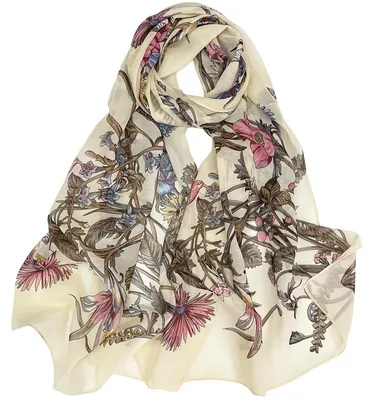 Immagine prodotto di Sciarpa in chiffon da donna, motivo a pois, 160 x 50 cm, colorata, leggera