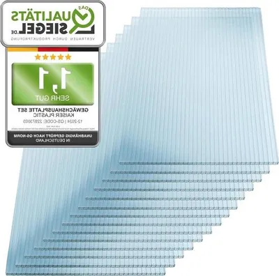 Produktbild von Doppelglasscheiben aus Polycarbonat - Durchsichtige Ladenscheiben - 605 x 1210 mm