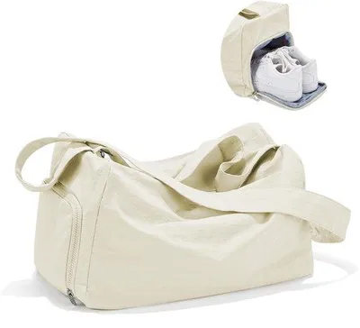 Immagine prodotto di Borse sportive Ibenzoa® con scomparto per scarpe e scomparto per oggetti bagnati – robusta borsa da viaggio in nylon impermeabile, dimensioni 41 x 25 x 25 cm, peso 0,99 kg, ideale per allenamento e viaggi, da donna