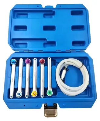 Imagen del producto de Kit de herramientas para purgar frenos, 6 tamaños, fácil de usar, 7 piezas