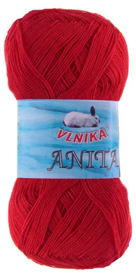 10 x 50g Strickgarn Anita rot