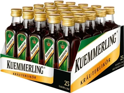 Produktbild von Kümmerling Kräuterlikör mit abgestimmter bitteren Süße 20ml 25er Pack