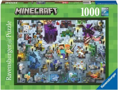 Obrázok produktu pre Ravensburger - Puzzle 1000 Minecraft Challenge