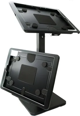 Produktbild von SYSTEM-S Tischständer Dual 360° drehbar 180° neigbar Halterung abschließbar für iPad Pro 5 4 3 (2021 2020 2018)
