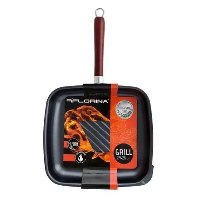 Produktbild von FLORINA Grill LH-2624 Bratpfanne, Gusseisen/Gussaluminium, Induktionsherd-geeignet, Antihaftbeschichtung