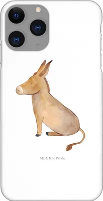 Produktbild von Mr. & Mrs. Panda Iphone 11 Pro Handyhülle Esel - Weiß - Geschenk, Handy Case, Ziel, Premium Kunststoff, Tapferkeit, Lustige Sprüche, Mut, Zuversicht, Weisheit