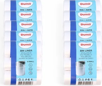 Produktbild von Dumil Abfallbeutel 150 Beutel à 3 Liter – 10er-Pack