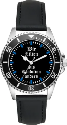 Produktbild von KIESENBERG Herrenuhr Armbanduhr Darmstadt Geschenk Fan Artikel Zubehör Fanartikel Analog Quartz Uhr L-2262