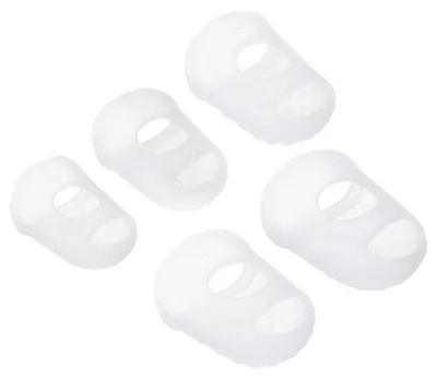 Image de Protège-doigts en silicone "Gummi-Fingerspitzen" - 20 pièces - Transparent