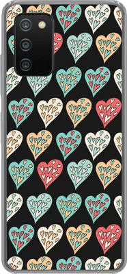 Produktbild von MuchoWow® Handyhülle Schutzhülle Hülle für Telefoonhoesje Samsung Galaxy A03s Mädchen - Herz - Herzen - Muster - Mädchen - Kinder - Mädchen Silikon Softcase Handy Hülle - Schutz