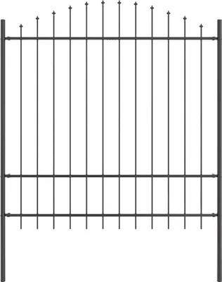 Obrázok produktu pre vidaXL Záhradný plot Woerden, sivý, 170 x 215 cm, oceľ s práškovým náterom