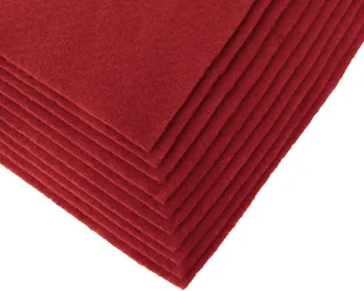 Produktbild von Bastelfilz Bögen 10er-Pack flex Filz A4, Stärke 1,5-2mm, Filzplatte, 50 Farben