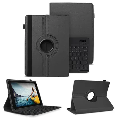 Produktbild von Schutzhülle Tastatur für Vale Tablet V11E LTE-4128 Tasche Bluetooth Hülle QWERTZFarben:Schwarz