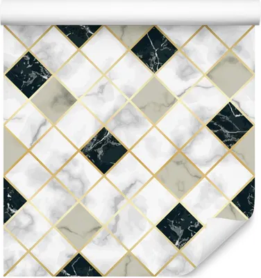 Produktbild von 10m VLIES TAPETE Rolle MARMOR Mosaik geometrisches Muster 6526