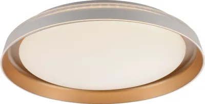 Produktbild von Selltec LED Deckenlampe SATI dimmbar dimmbar per Wandschalter, rund, Memoryfunktion messing matt Wohnzimmer, Schlafzimmer, Küche, Kinderzimmer, Flur, Esszimmer, Büro