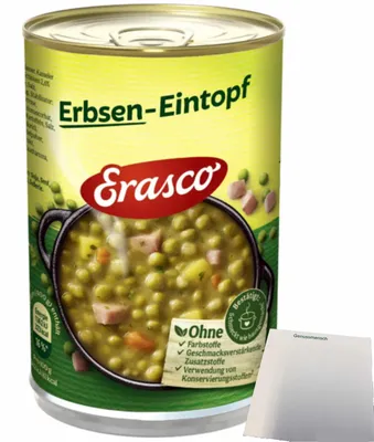 Produktbild von Erasco Erbsen- Eintopf (400g Dose) + usy Block