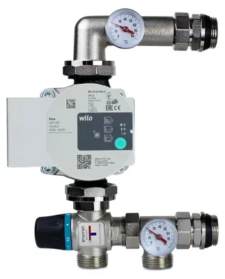 Produktbild von M058 Festwertregelset VTG 20-55°C mit Wilo Para 25/6 Hocheffizienzpumpe