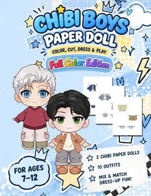 Produktbild von Chibi Boys Paper Doll Book