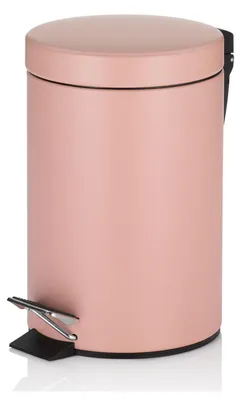 Produktbild von Kosmetikeimer Mülleimer Abfalleimer - 3 Liter - Rosa - 17 cm - Mit Pedal und Innenbehälter