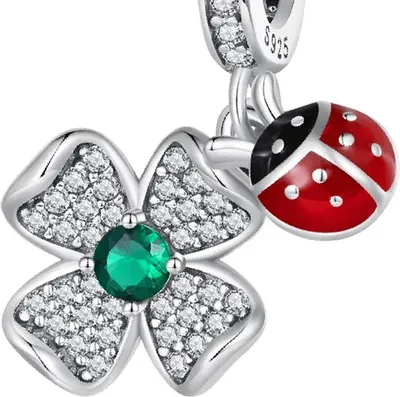Image de Charms pour Pandora - Pendentif Charm en argent 925 Trusky Trèfle
