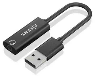 Image de Carte son Aisens A106-0770/ USB mâle - Jack 3.5 femelle