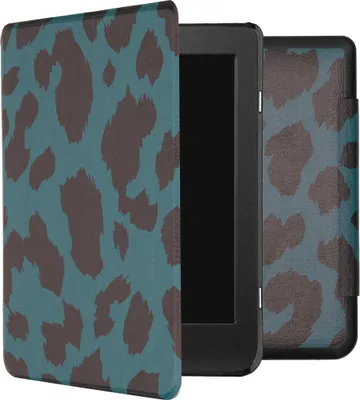 Produktbild von imoshion Design Slim Hard Case Klapphülle Kobo Nia - Green Leopard