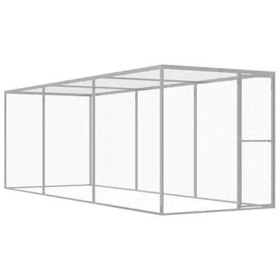 Produktbild von Katzenkäfig 4,5x1,5x1,5 m Verzinkter Stahl , Kleintier-Ställe Design 2024