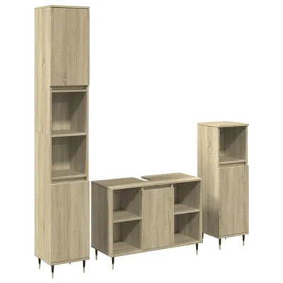 Produktbild von VidaXL 3307679, Eiche, Holz, 800 mm, 330 mm, 600 mm, 3 Stück(e)