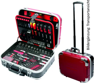 Produktbild von Werkzeugkoffer-Set 167-teilig, mit Trolleyfunktion