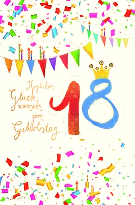 Produktbild von Zahlengeburtstag 18 Jahre Skorpions Art - Glückwunschkarten im Format