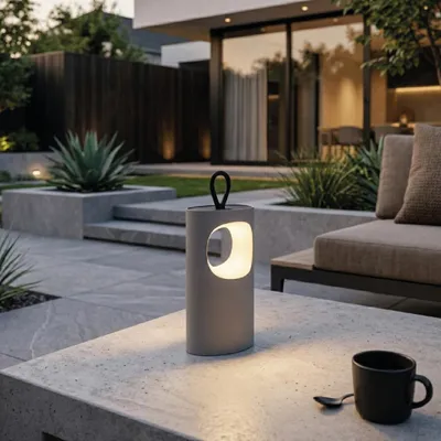 Productafbeelding van Luxus Europe - Tafellamp Lugano - Set van 2 Zwart - Draadloze LED Tafellamp Binnen