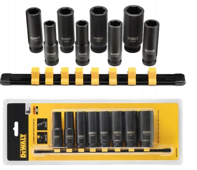 DEWALT Schlagschrauber-Nuss-Set 8-teilig 1/2" DWMT86090-0