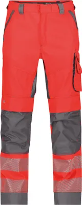 Produktbild von DASSY Warnschutzhose ODESSA Gr. 56 PLUS  neonrot/grau