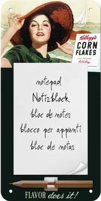 Produktbild von Nostalgic - Art - Notizblockschild - Kellogg's Flavor Does It