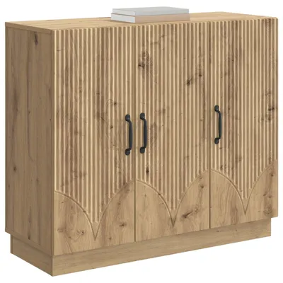 Image de Buffet vidaXL en chêne Artisan 89 x 34,5 x 77 cm, bois d'ingénierie
