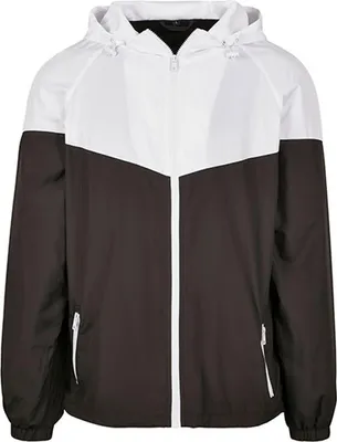 Immagine prodotto di Build Your Brand BY129 | 2-Tone Tech Windrunner, taglio Raglan - Colore: Nero/Bianco - Taglia: XL
