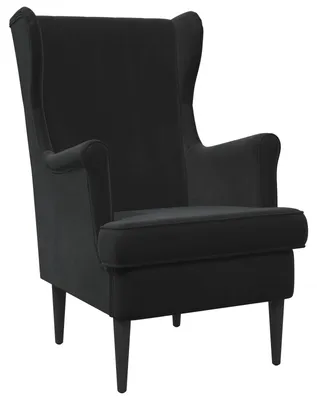 Image de vidaXL Fauteuil noir velours